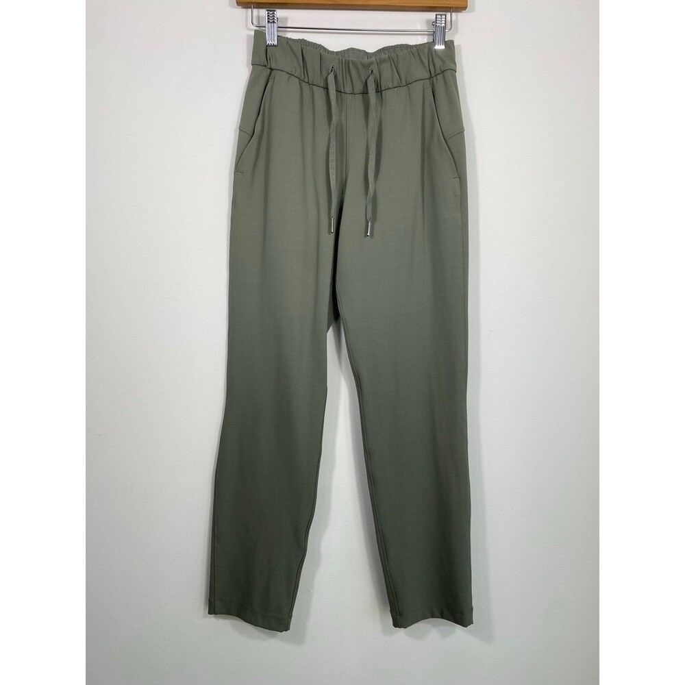 Lululemon On The Fly LW5BPNS Olive Jogger Pants Size 2